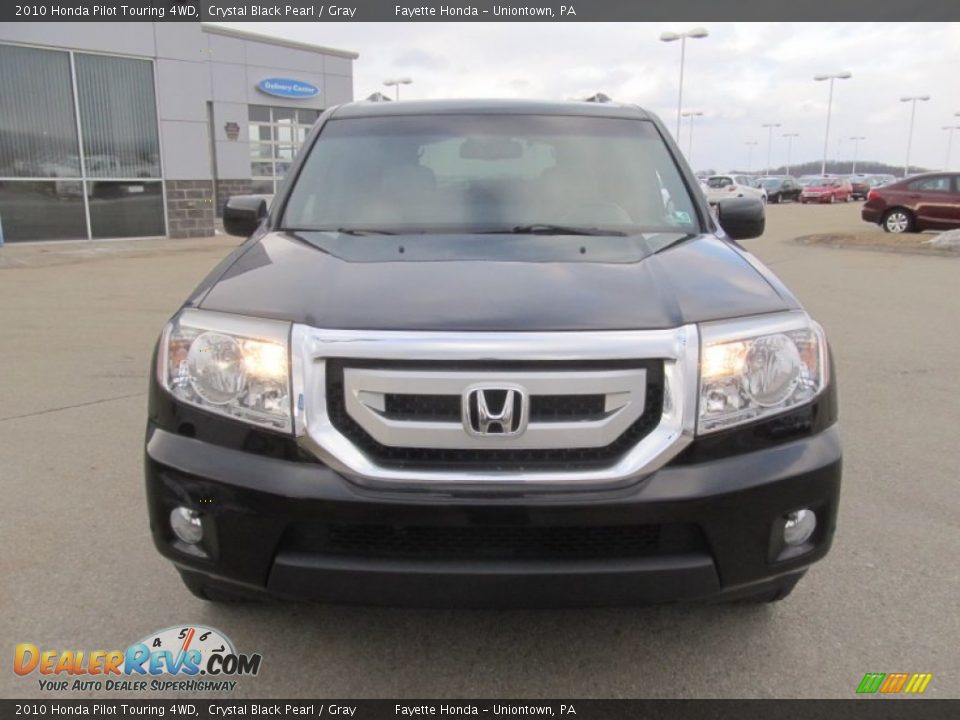 2010 Honda Pilot Touring 4WD Crystal Black Pearl / Gray Photo #19