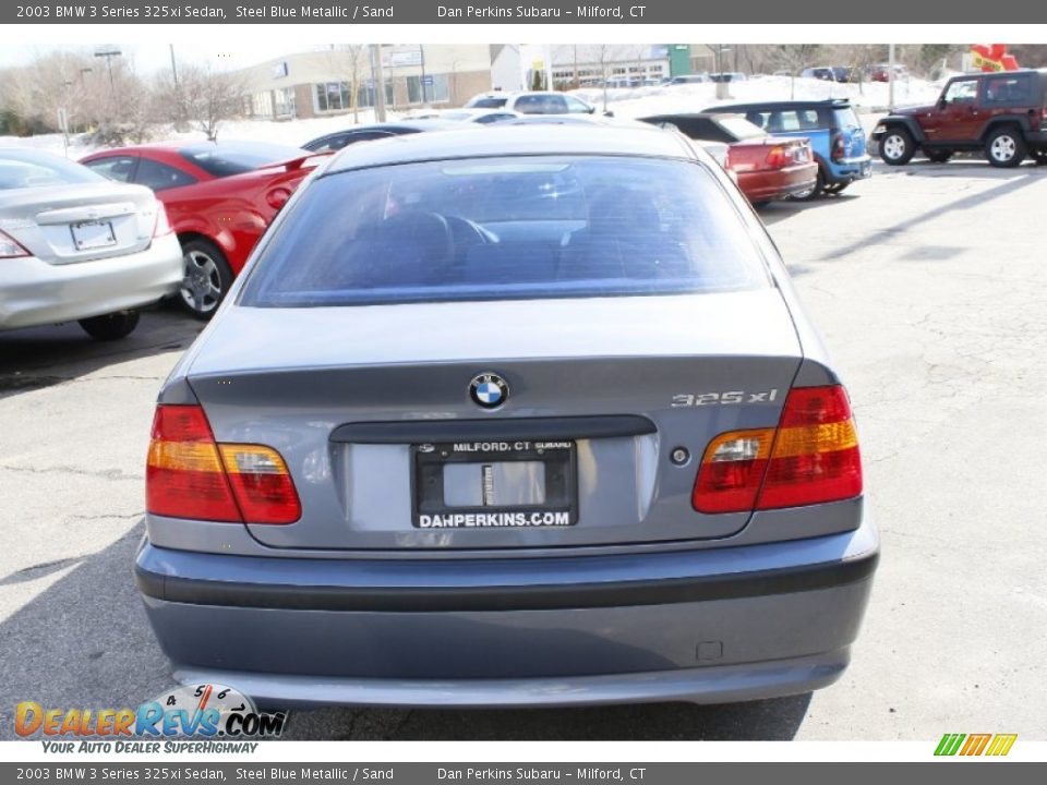 2003 BMW 3 Series 325xi Sedan Steel Blue Metallic / Sand Photo #7