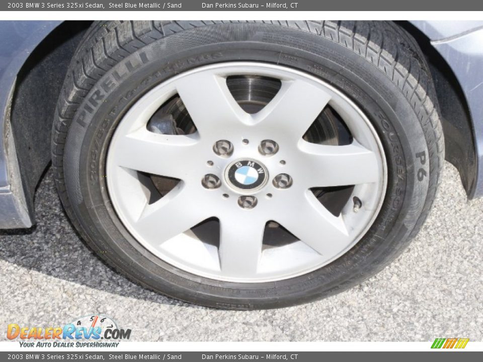 2003 BMW 3 Series 325xi Sedan Steel Blue Metallic / Sand Photo #21