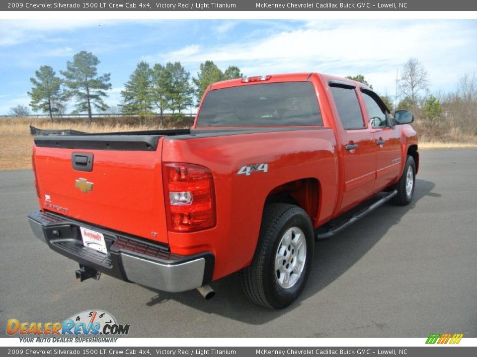 2009 Chevrolet Silverado 1500 LT Crew Cab 4x4 Victory Red / Light Titanium Photo #6