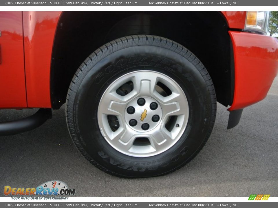 2009 Chevrolet Silverado 1500 LT Crew Cab 4x4 Victory Red / Light Titanium Photo #20