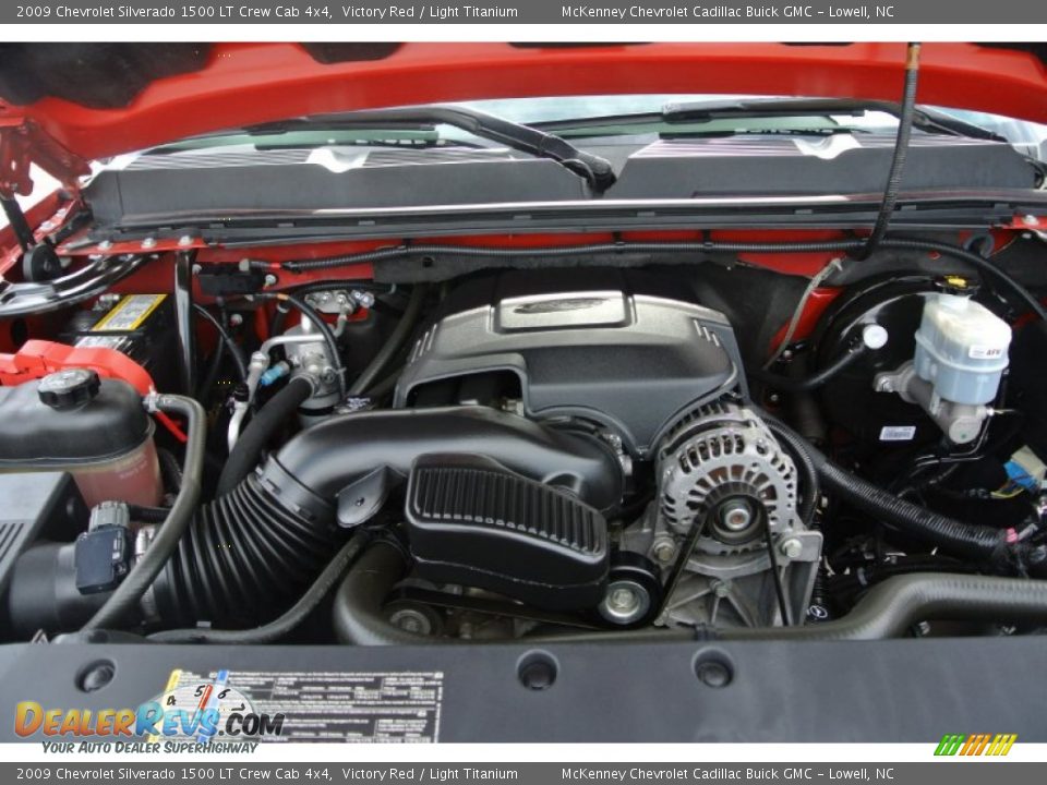 2009 Chevrolet Silverado 1500 LT Crew Cab 4x4 Victory Red / Light Titanium Photo #21