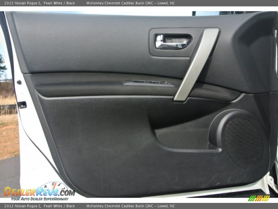 2013 Nissan Rogue S Pearl White / Black Photo #7