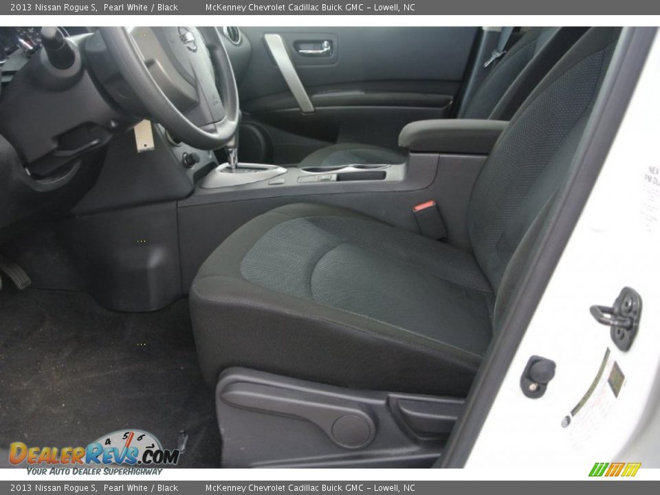2013 Nissan Rogue S Pearl White / Black Photo #8