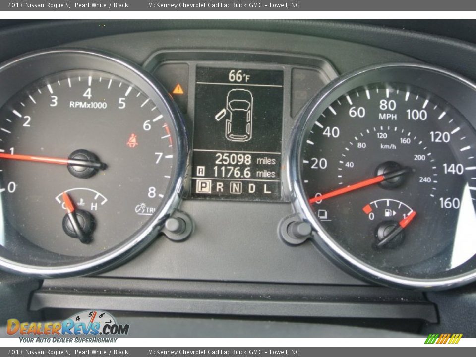 2013 Nissan Rogue S Pearl White / Black Photo #12
