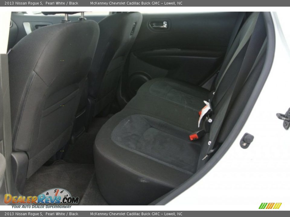 2013 Nissan Rogue S Pearl White / Black Photo #14