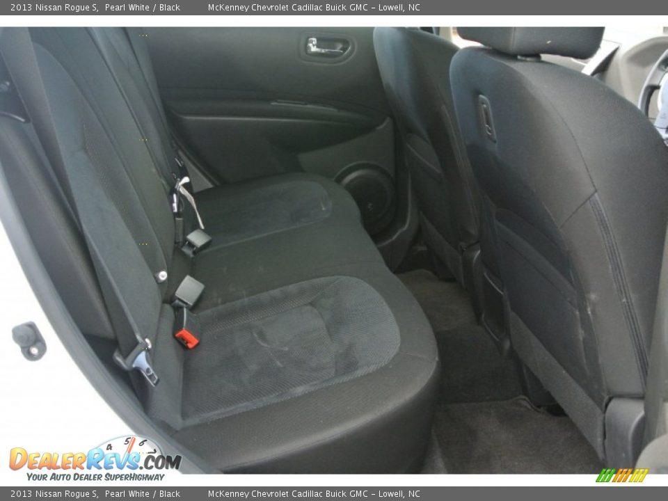 2013 Nissan Rogue S Pearl White / Black Photo #17