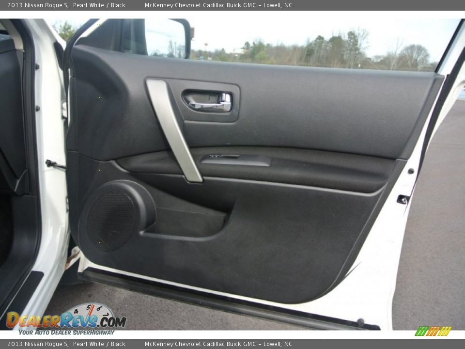 2013 Nissan Rogue S Pearl White / Black Photo #19
