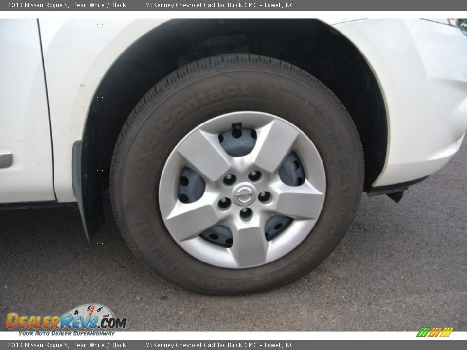 2013 Nissan Rogue S Pearl White / Black Photo #20