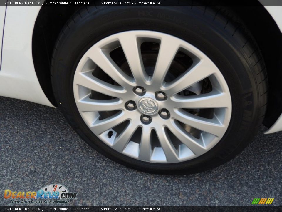 2011 Buick Regal CXL Summit White / Cashmere Photo #16