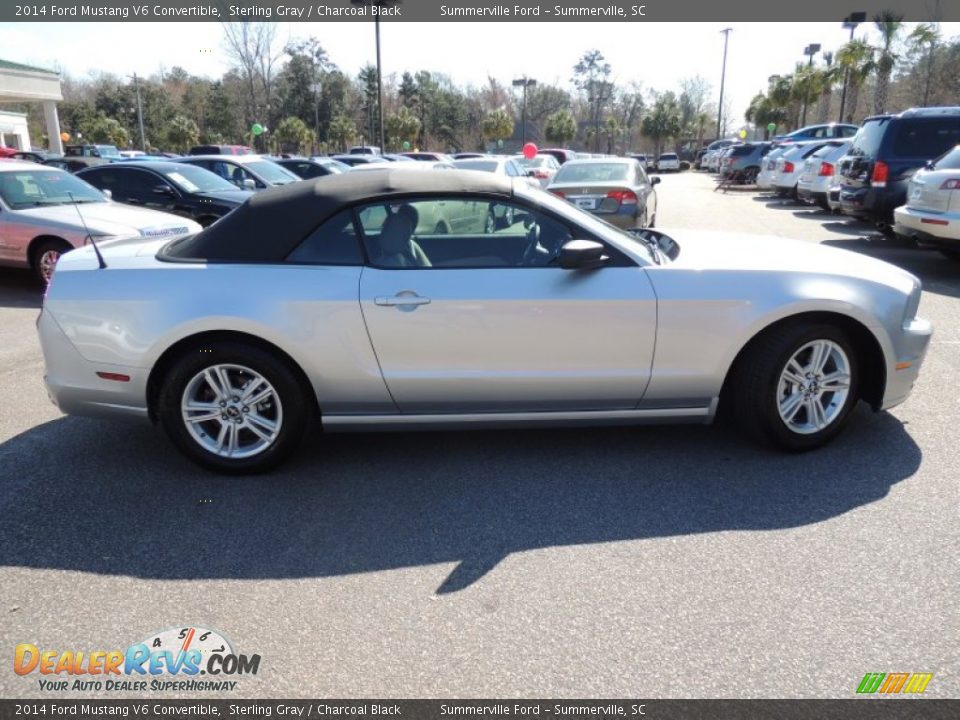 2014 Ford Mustang V6 Convertible Sterling Gray / Charcoal Black Photo #9