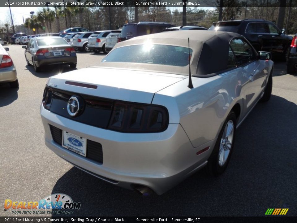 2014 Ford Mustang V6 Convertible Sterling Gray / Charcoal Black Photo #10