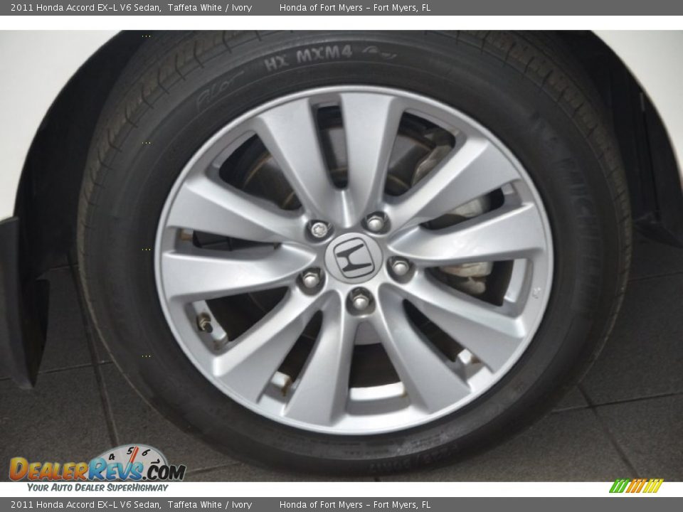 2011 Honda Accord EX-L V6 Sedan Taffeta White / Ivory Photo #3