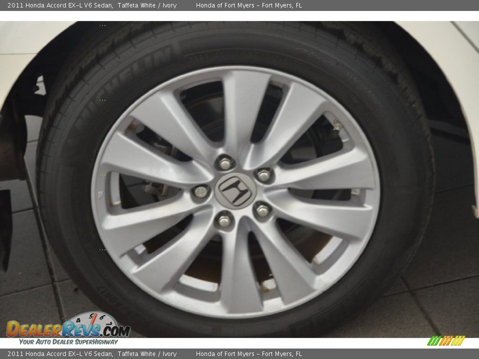 2011 Honda Accord EX-L V6 Sedan Taffeta White / Ivory Photo #4