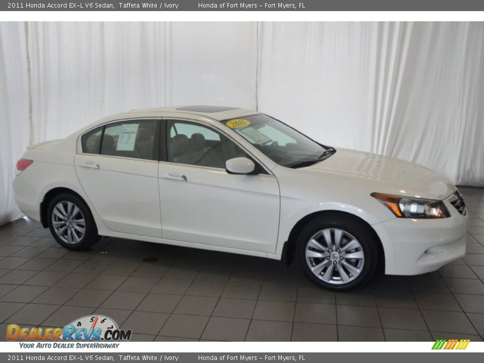2011 Honda Accord EX-L V6 Sedan Taffeta White / Ivory Photo #5