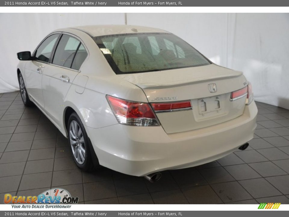 2011 Honda Accord EX-L V6 Sedan Taffeta White / Ivory Photo #6