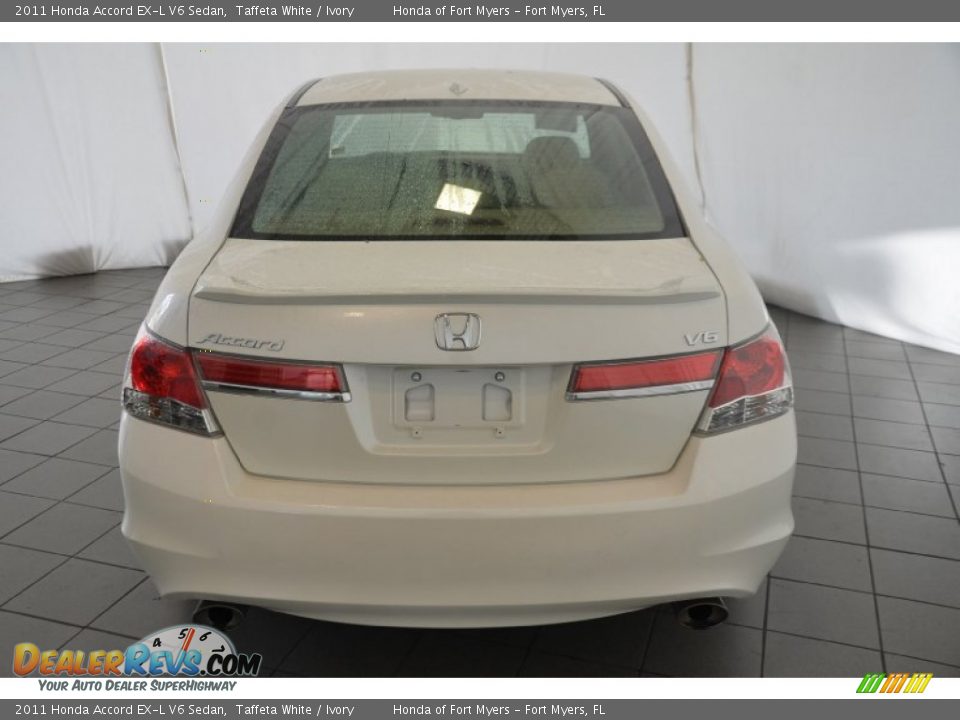 2011 Honda Accord EX-L V6 Sedan Taffeta White / Ivory Photo #7