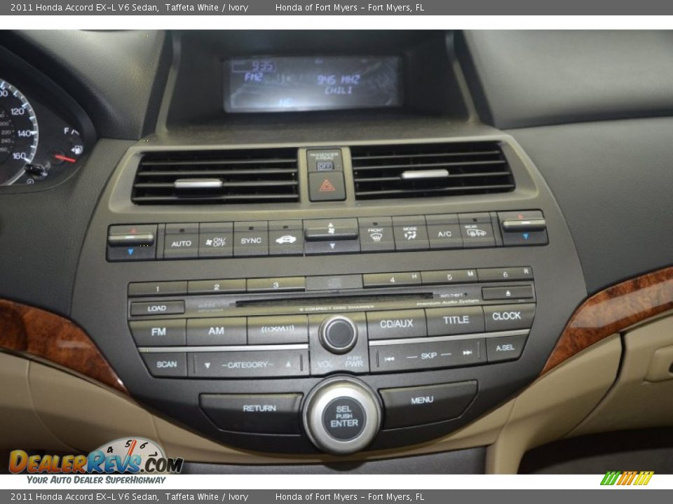 2011 Honda Accord EX-L V6 Sedan Taffeta White / Ivory Photo #16