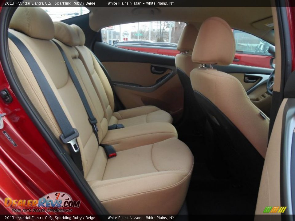 2013 Hyundai Elantra GLS Sparkling Ruby / Beige Photo #9