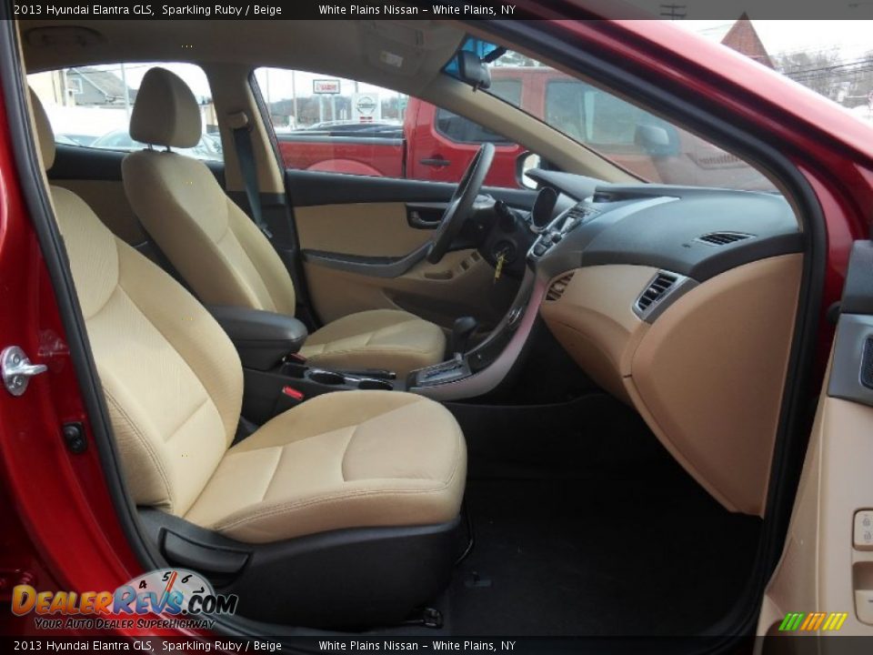 2013 Hyundai Elantra GLS Sparkling Ruby / Beige Photo #11