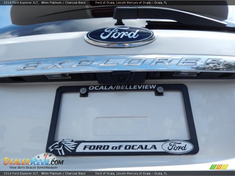 2014 Ford Explorer XLT White Platinum / Charcoal Black Photo #4