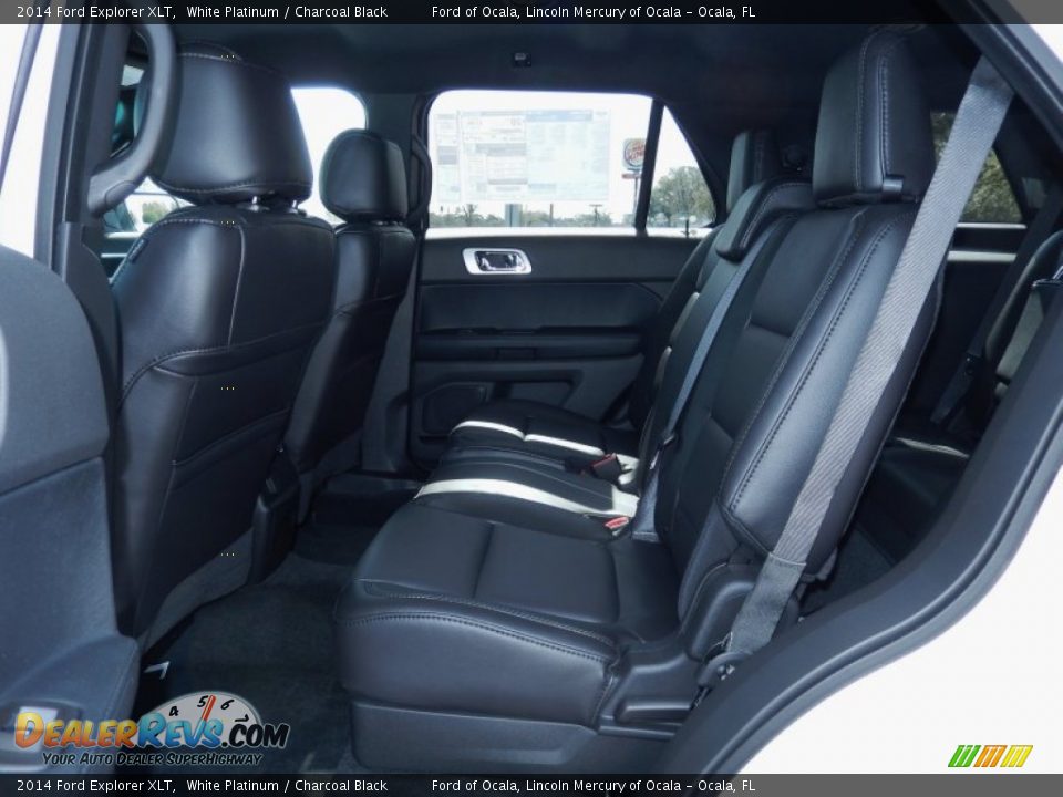 2014 Ford Explorer XLT White Platinum / Charcoal Black Photo #7
