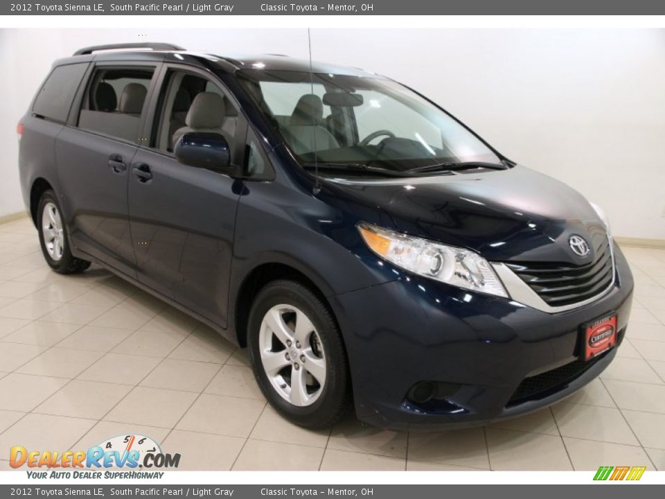 2012 Toyota Sienna LE South Pacific Pearl / Light Gray Photo #1