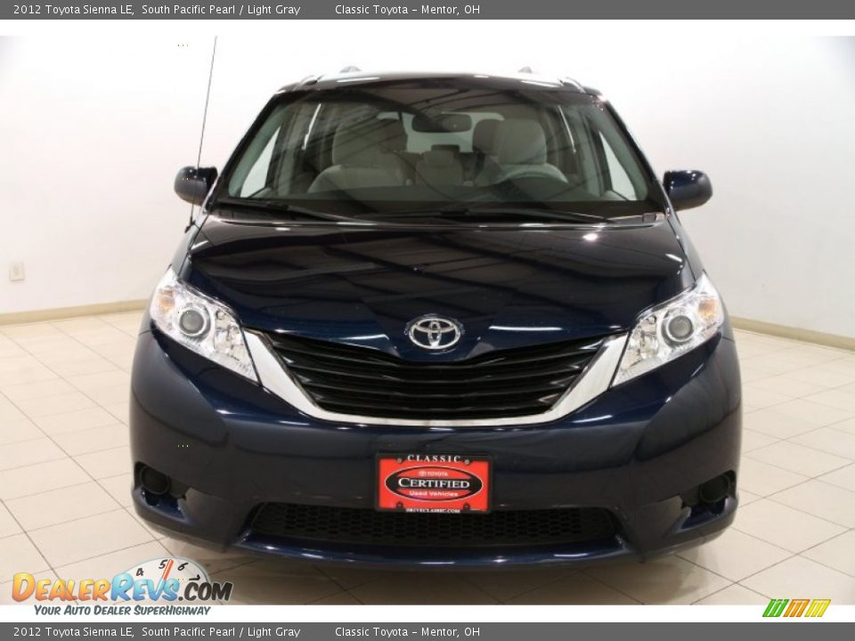 2012 Toyota Sienna LE South Pacific Pearl / Light Gray Photo #2