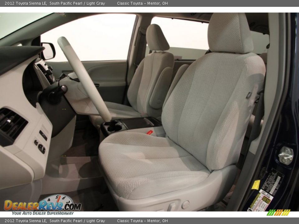 2012 Toyota Sienna LE South Pacific Pearl / Light Gray Photo #9