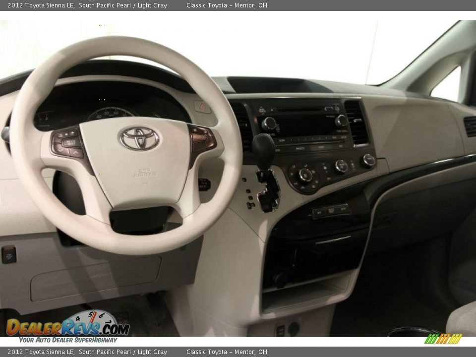 2012 Toyota Sienna LE South Pacific Pearl / Light Gray Photo #10