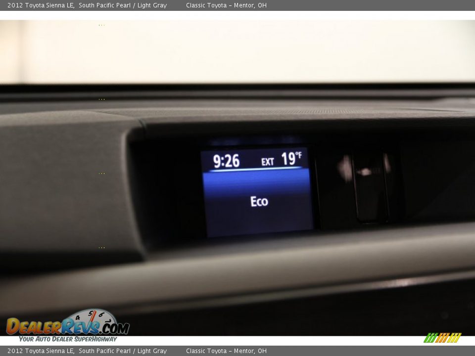 2012 Toyota Sienna LE South Pacific Pearl / Light Gray Photo #14