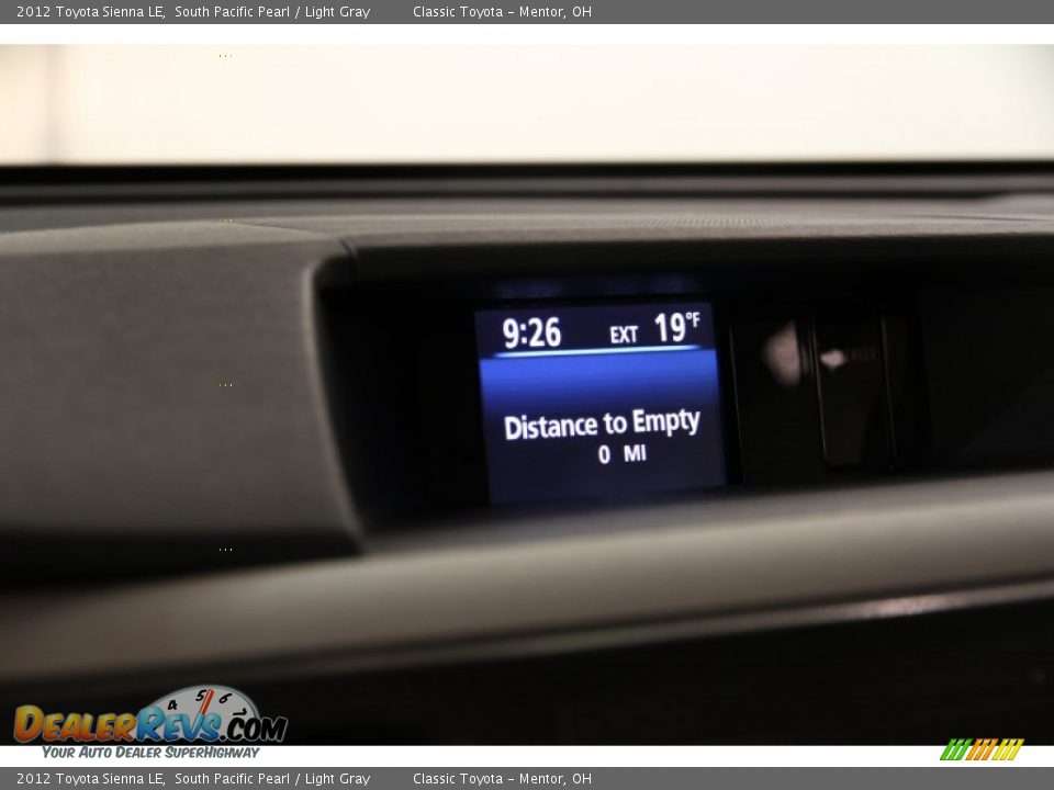 2012 Toyota Sienna LE South Pacific Pearl / Light Gray Photo #16