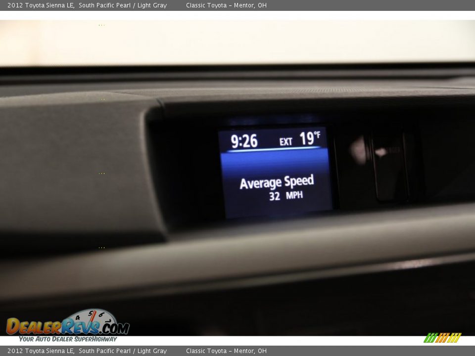 2012 Toyota Sienna LE South Pacific Pearl / Light Gray Photo #17