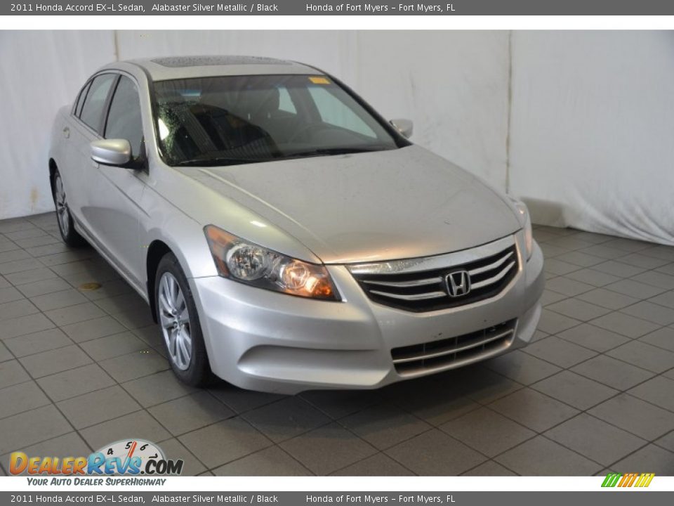 2011 Honda Accord EX-L Sedan Alabaster Silver Metallic / Black Photo #1