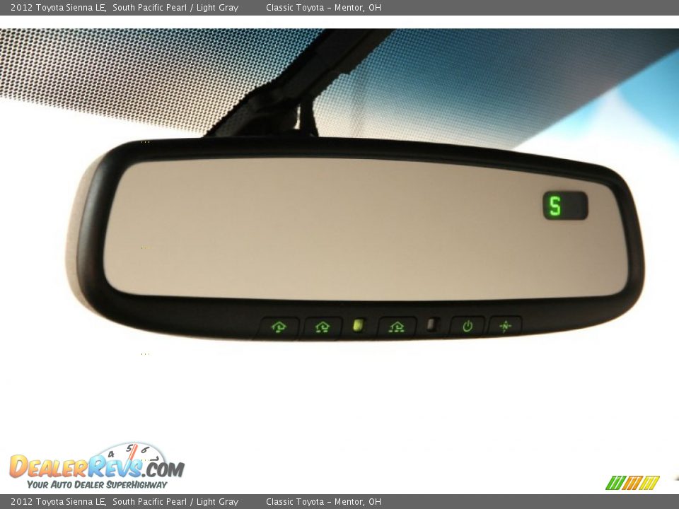 2012 Toyota Sienna LE South Pacific Pearl / Light Gray Photo #19