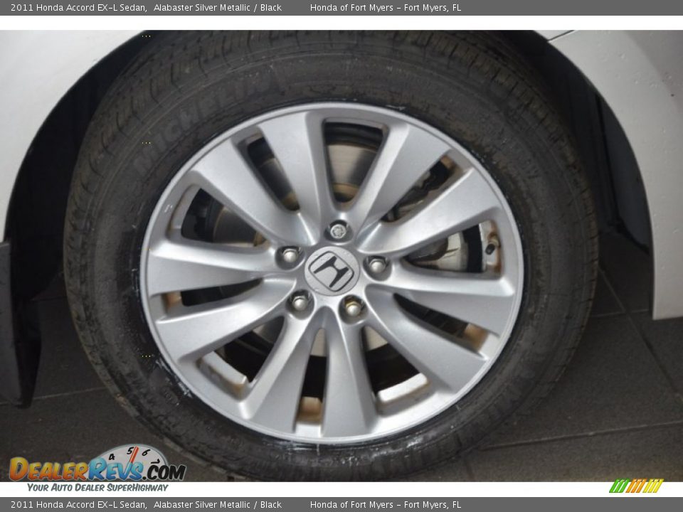 2011 Honda Accord EX-L Sedan Alabaster Silver Metallic / Black Photo #3