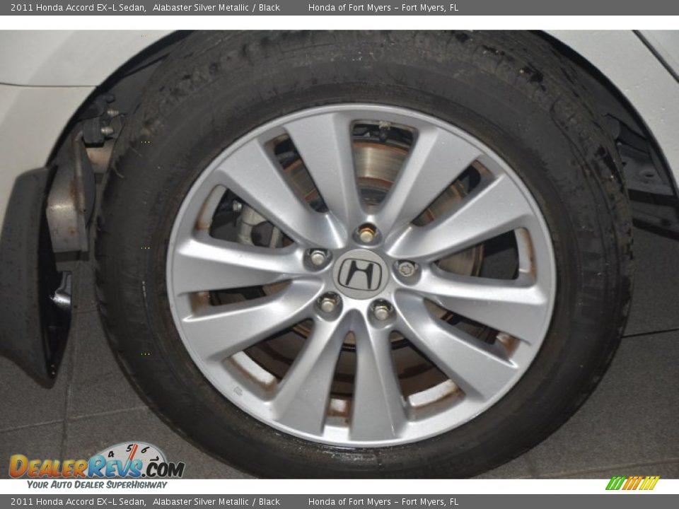 2011 Honda Accord EX-L Sedan Alabaster Silver Metallic / Black Photo #4