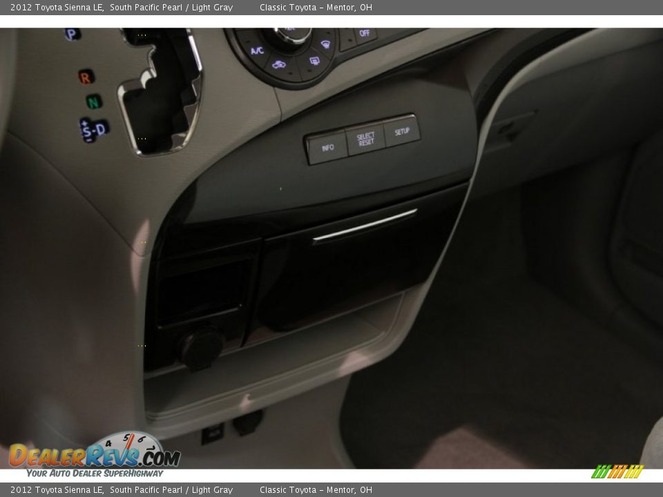 2012 Toyota Sienna LE South Pacific Pearl / Light Gray Photo #22