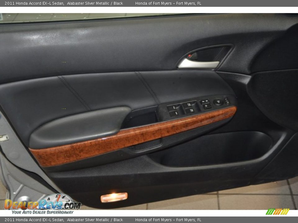 2011 Honda Accord EX-L Sedan Alabaster Silver Metallic / Black Photo #6