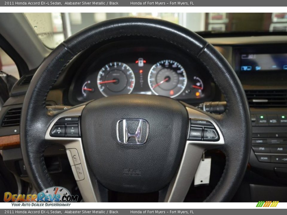 2011 Honda Accord EX-L Sedan Alabaster Silver Metallic / Black Photo #9