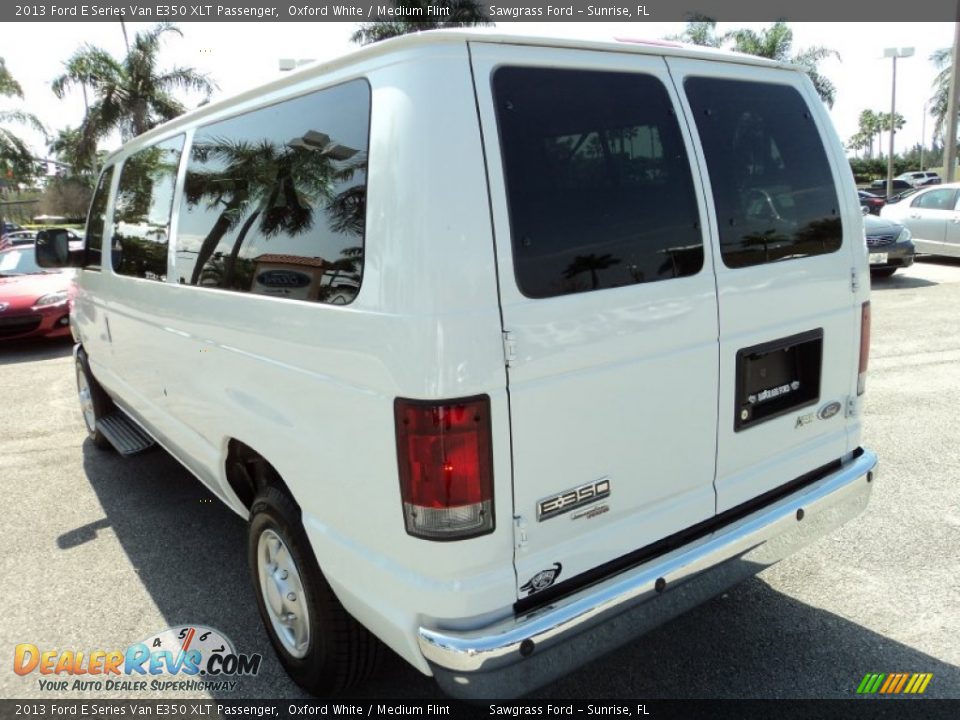 2013 Ford E Series Van E350 XLT Passenger Oxford White / Medium Flint Photo #9