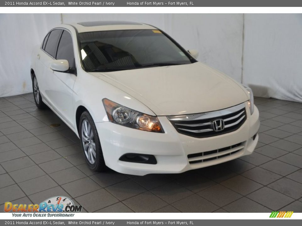 2011 Honda Accord EX-L Sedan White Orchid Pearl / Ivory Photo #1