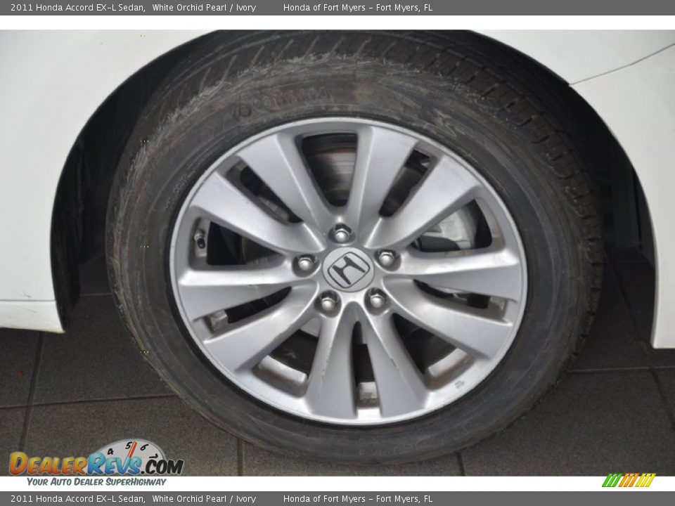 2011 Honda Accord EX-L Sedan White Orchid Pearl / Ivory Photo #3