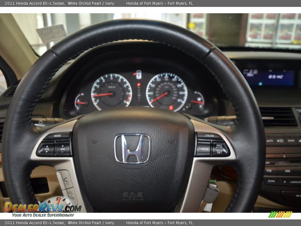 2011 Honda Accord EX-L Sedan White Orchid Pearl / Ivory Photo #8