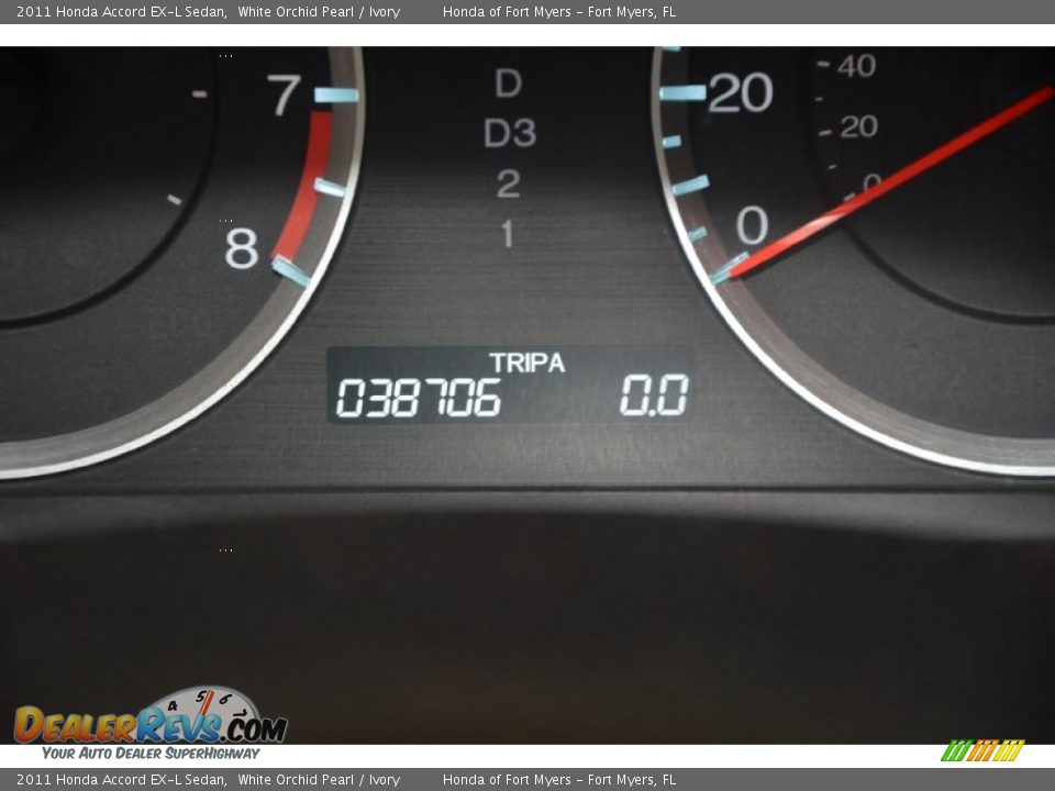 2011 Honda Accord EX-L Sedan White Orchid Pearl / Ivory Photo #10