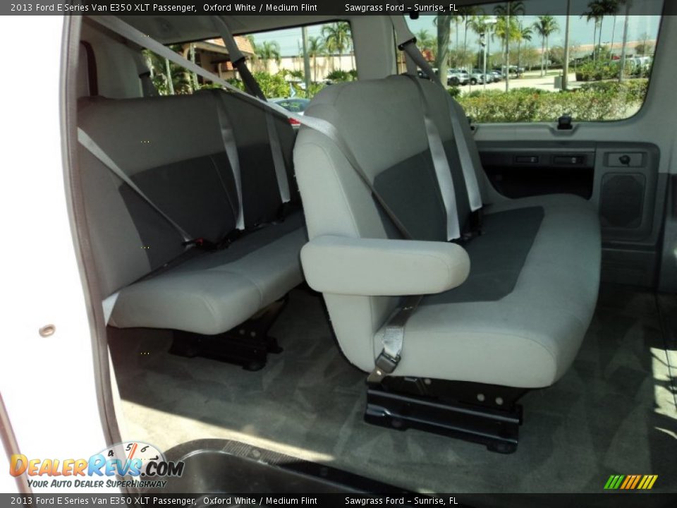 2013 Ford E Series Van E350 XLT Passenger Oxford White / Medium Flint Photo #22