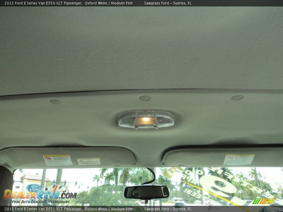 2013 Ford E Series Van E350 XLT Passenger Oxford White / Medium Flint Photo #29