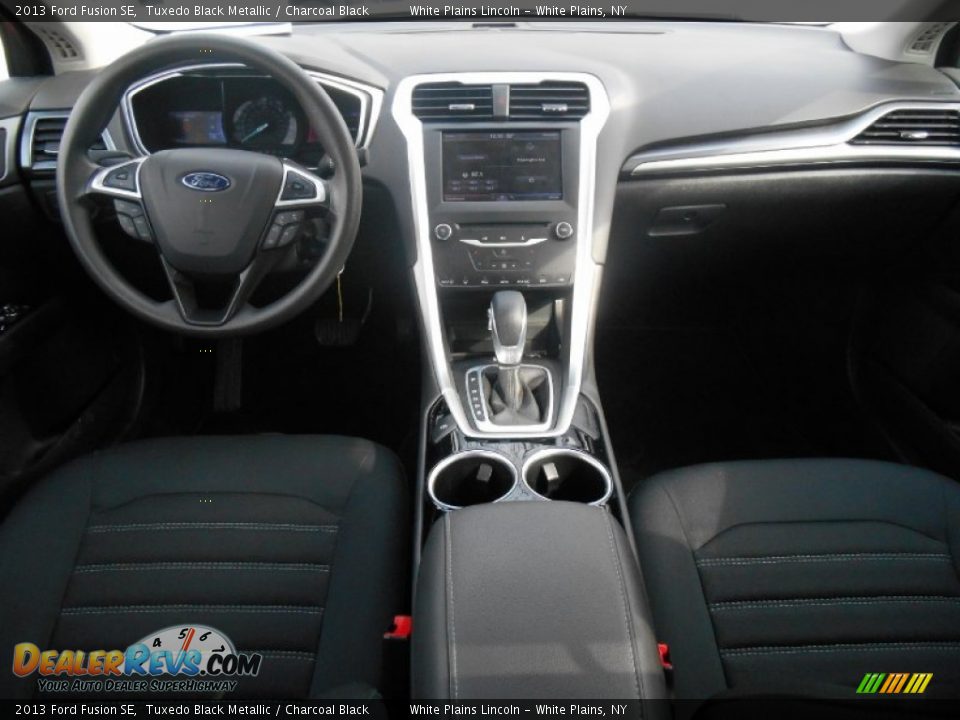 2013 Ford Fusion SE Tuxedo Black Metallic / Charcoal Black Photo #13