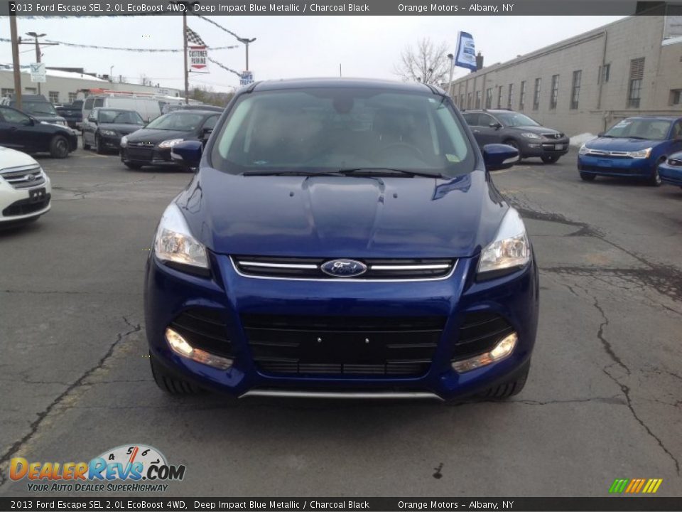 2013 Ford Escape SEL 2.0L EcoBoost 4WD Deep Impact Blue Metallic / Charcoal Black Photo #2