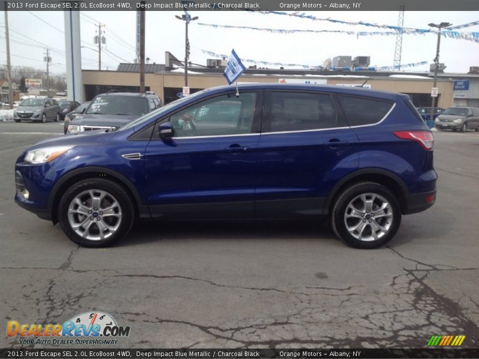 2013 Ford Escape SEL 2.0L EcoBoost 4WD Deep Impact Blue Metallic / Charcoal Black Photo #4
